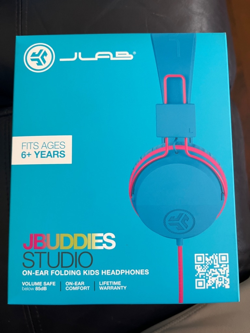 JLab JBuddies Studio Kids On-Ear Headphones - Blue/Pink